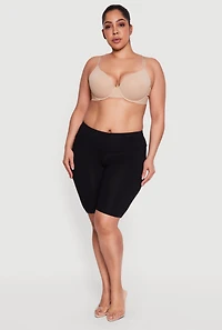 Plus Laser Cut Seamless Plunge Bra