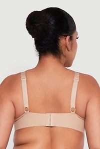 Plus Laser Cut Seamless Plunge Bra
