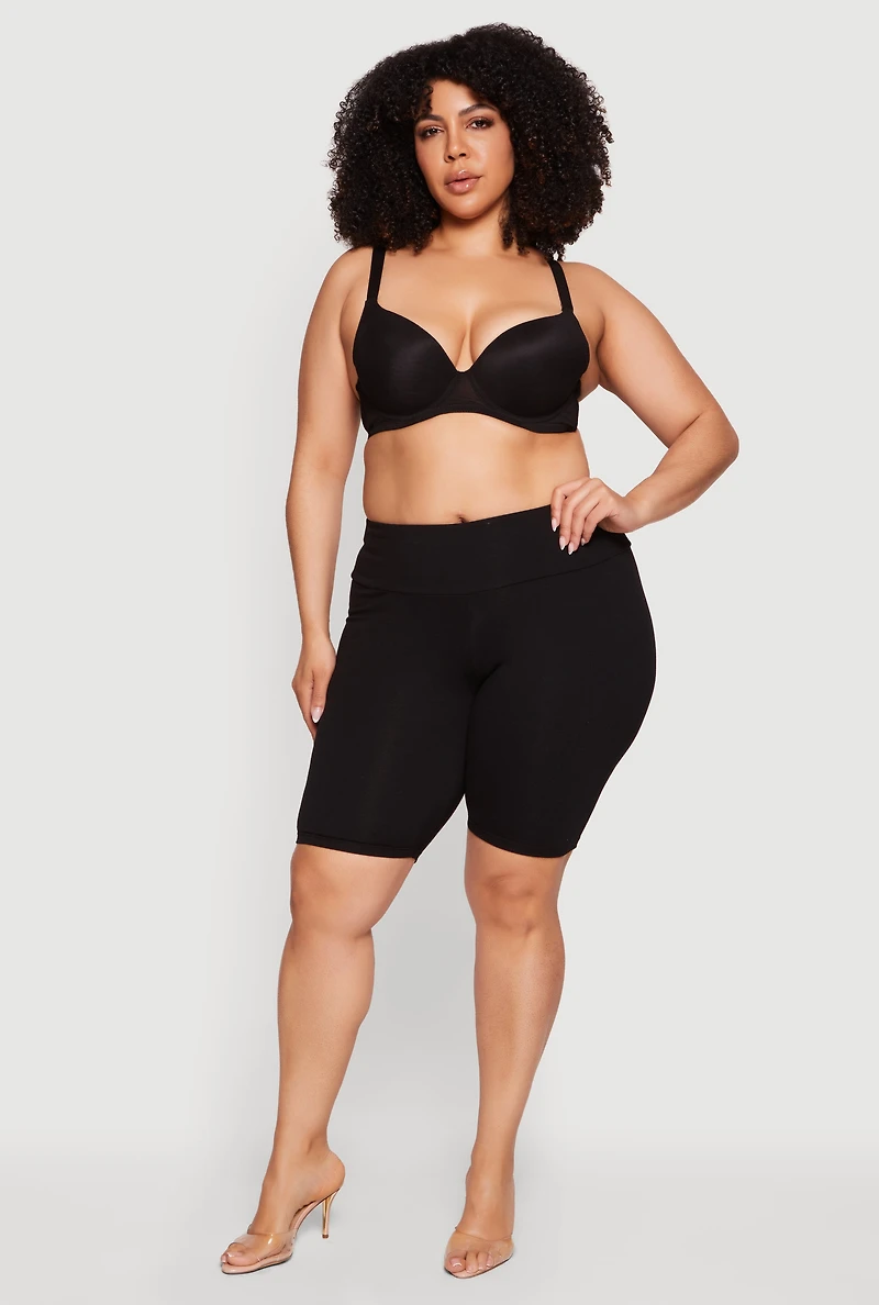 Plus Mesh Plunge Bra