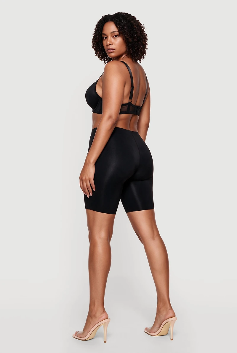 Plus Mesh Detail Plunge Bra