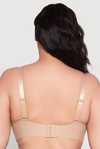 Womens Plus Size Elegant Lingerie Bra for Comfortable Fit, Beige, Size 42DD