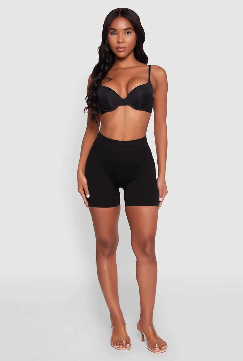 Womens Basic Plunge Bra, Black,