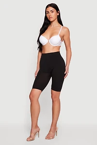 Patterned Lace Push Up Plunge Bra