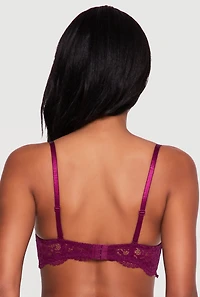 Convertible Scalloped Lace Balconette Bra
