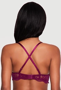 Convertible Scalloped Lace Balconette Bra