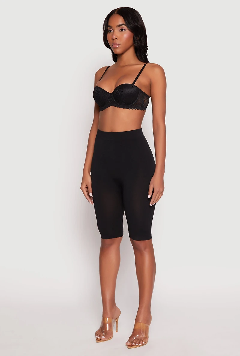 Floral Lace Convertible Push Up Balconette Bra