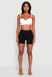 Adjustable Strap Padded Push Up Balconette Bra