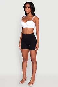 Adjustable Strap Padded Push Up Balconette Bra