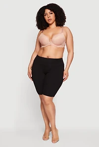 Plus Scallop Trim Convertible Plunge Bra