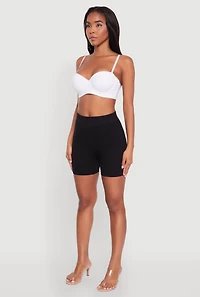 Womens Stylish Padded Push Up Balconette Bra | Convertible to Strapless, White, Size 36C