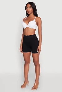 Womens Padded Push Up Plunge Bra with Adjustable Straps, White, Size 36D