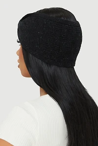 Lurex Knot Front Head Wrap