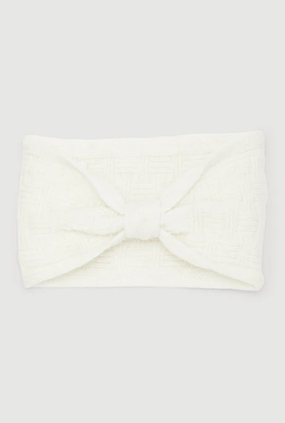 Lurex Knot Front Head Wrap