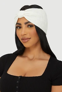 Lurex Knot Front Head Wrap