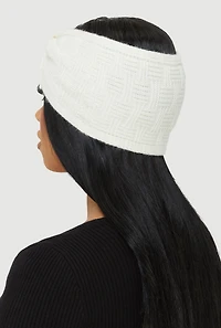 Lurex Knot Front Head Wrap