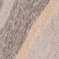 Marled Striped Fringe Hooded Poncho