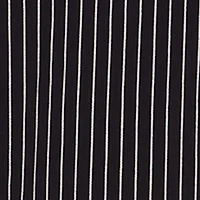 Plus Pinstripe Lace Detail Mini Skater Dress