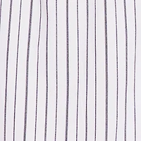 Denim Corset Detail Button Down Long Sleeve Blouse