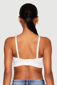 Womens Rhinestone Convertible Bustier Top, White,