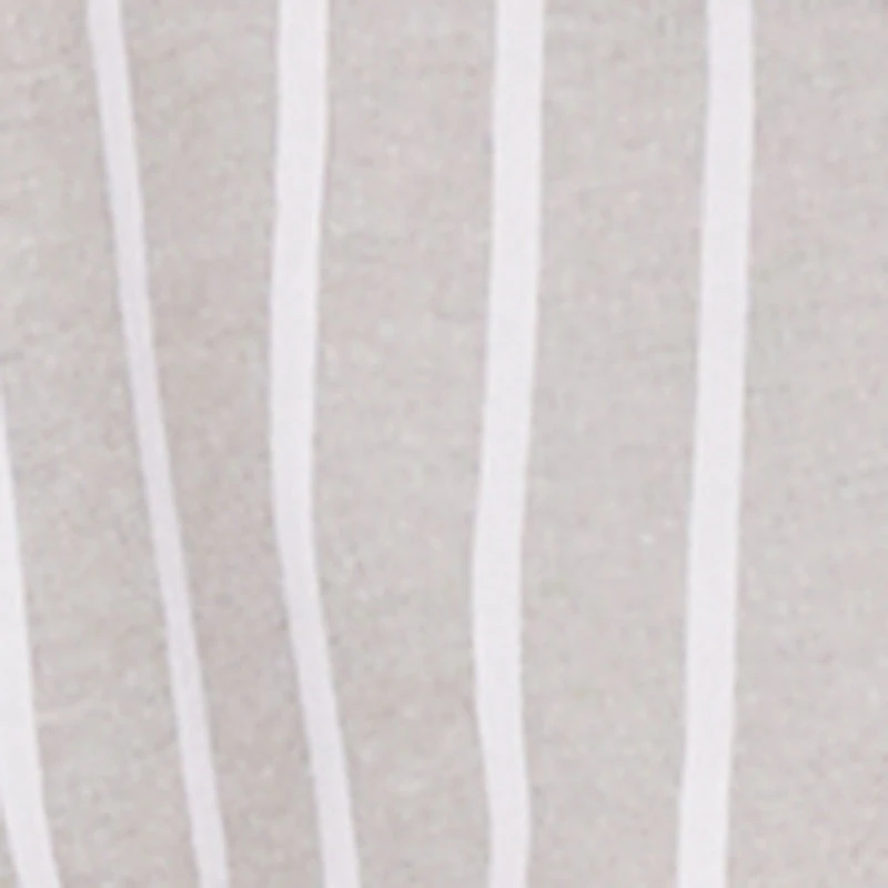 Striped Poplin Button Front Long Sleeve Shirt