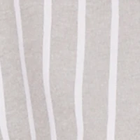 Striped Poplin Button Front Long Sleeve Shirt