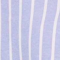 Striped Poplin Button Front Long Sleeve Shirt