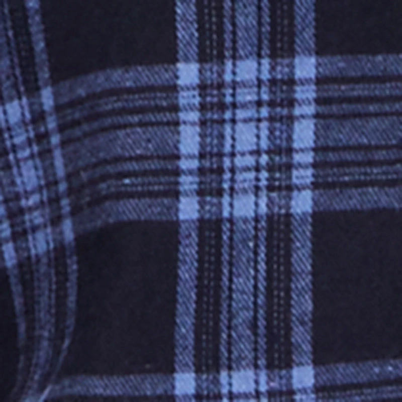 Plaid Flap Pocket Cropped Button Front Shirt