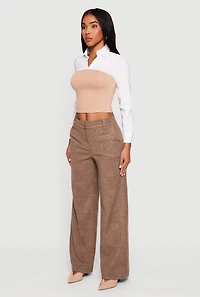 Layered Look Cropped Corset Top