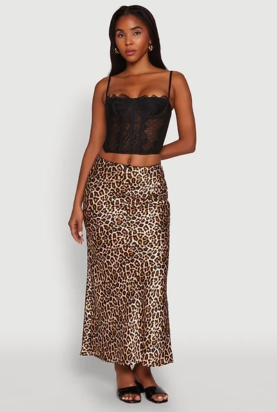 Chic Sheer Lace Cropped Bustier Top with Sweetheart Neckline