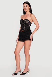 Leopard Print Lace Corset Top