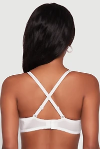 Womens Cropped Rhinestone Bustier Top, White, Size S