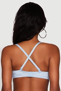 Womens Cropped Rhinestone Bustier Top,