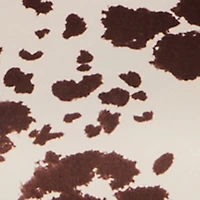 Cow Print Short Sleeve Crop Top