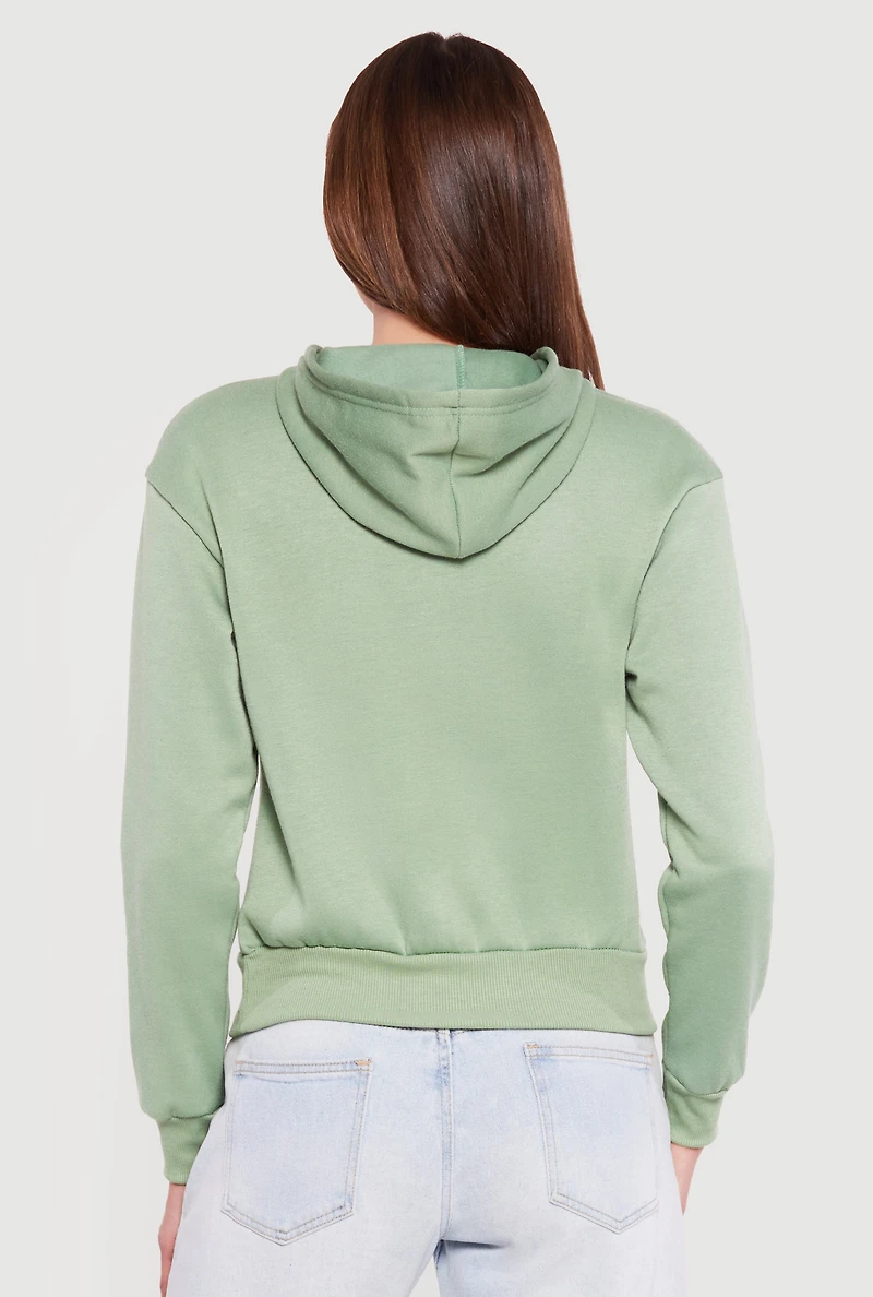 Bad Bitch Nutritional Facts Rhinestone Studded Hoodie