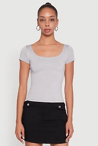 Daisy Classic Fit Scoop Neck Short Sleeve T-Shirt