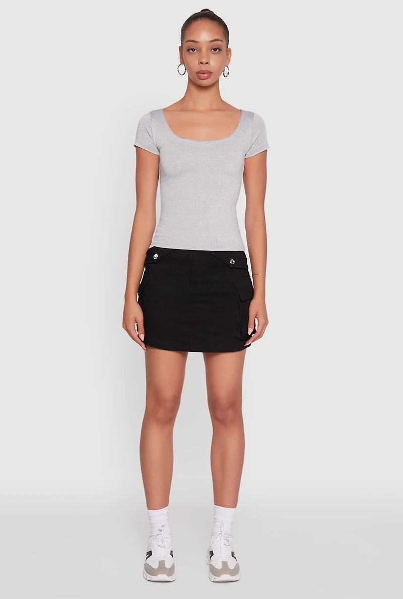 Daisy Classic Fit Scoop Neck Short Sleeve T-Shirt