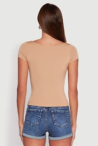 Womens Daisy Classic Fit Scoop Neck Short Sleeve T-Shirt,