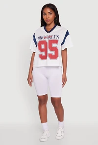 Contrast Trim Brooklyn New York 95 Graphic Jersey