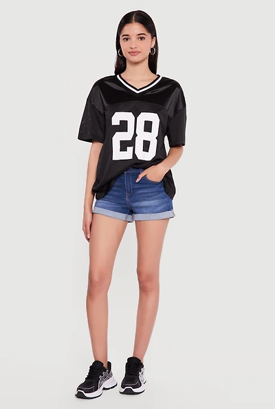 28 Graphic Mesh Football Jersey