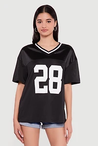 28 Graphic Mesh Football Jersey
