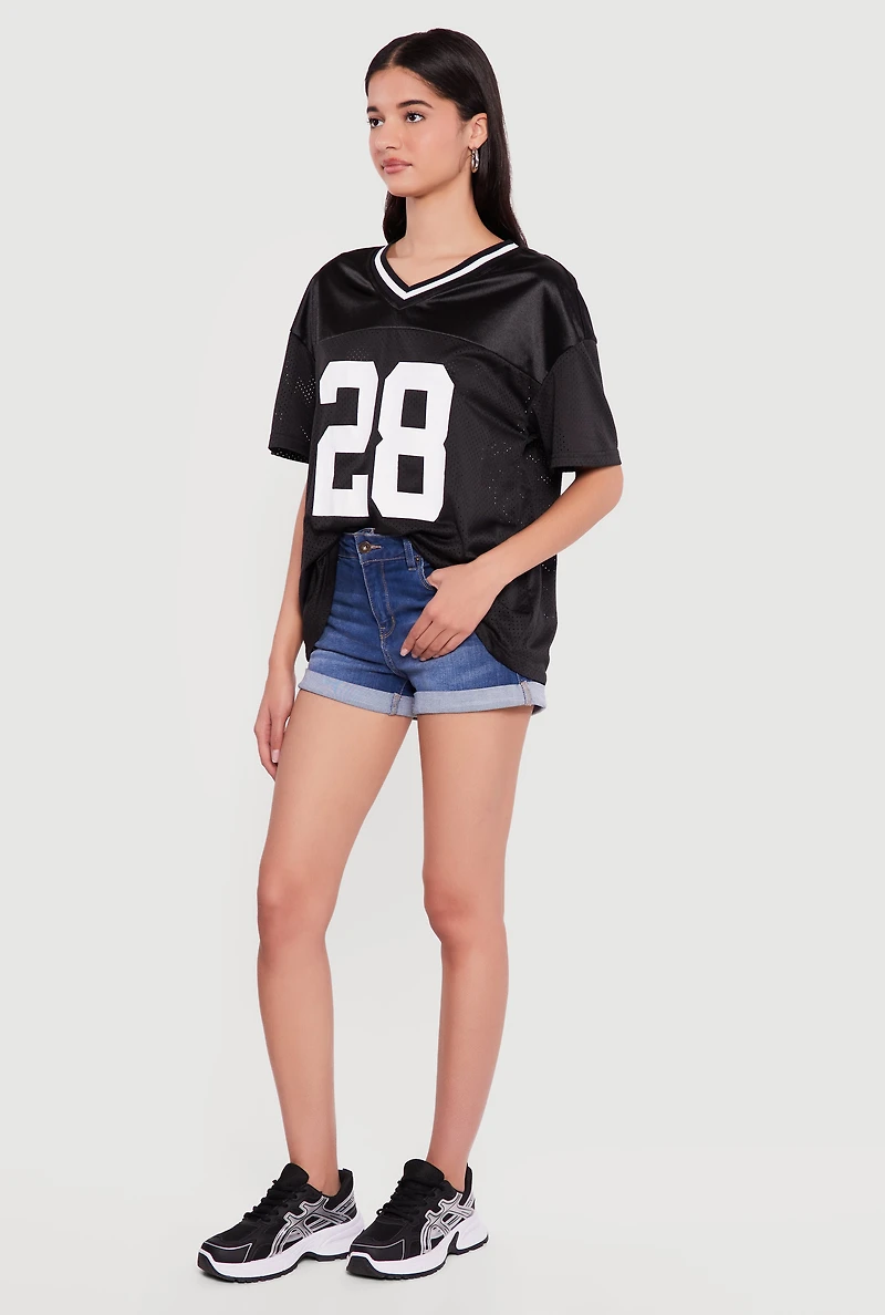 28 Graphic Mesh Football Jersey