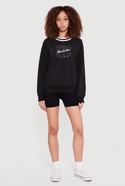 NYC Manhattan Graphic Sweatshirt