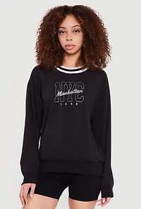 NYC Manhattan Graphic Sweatshirt