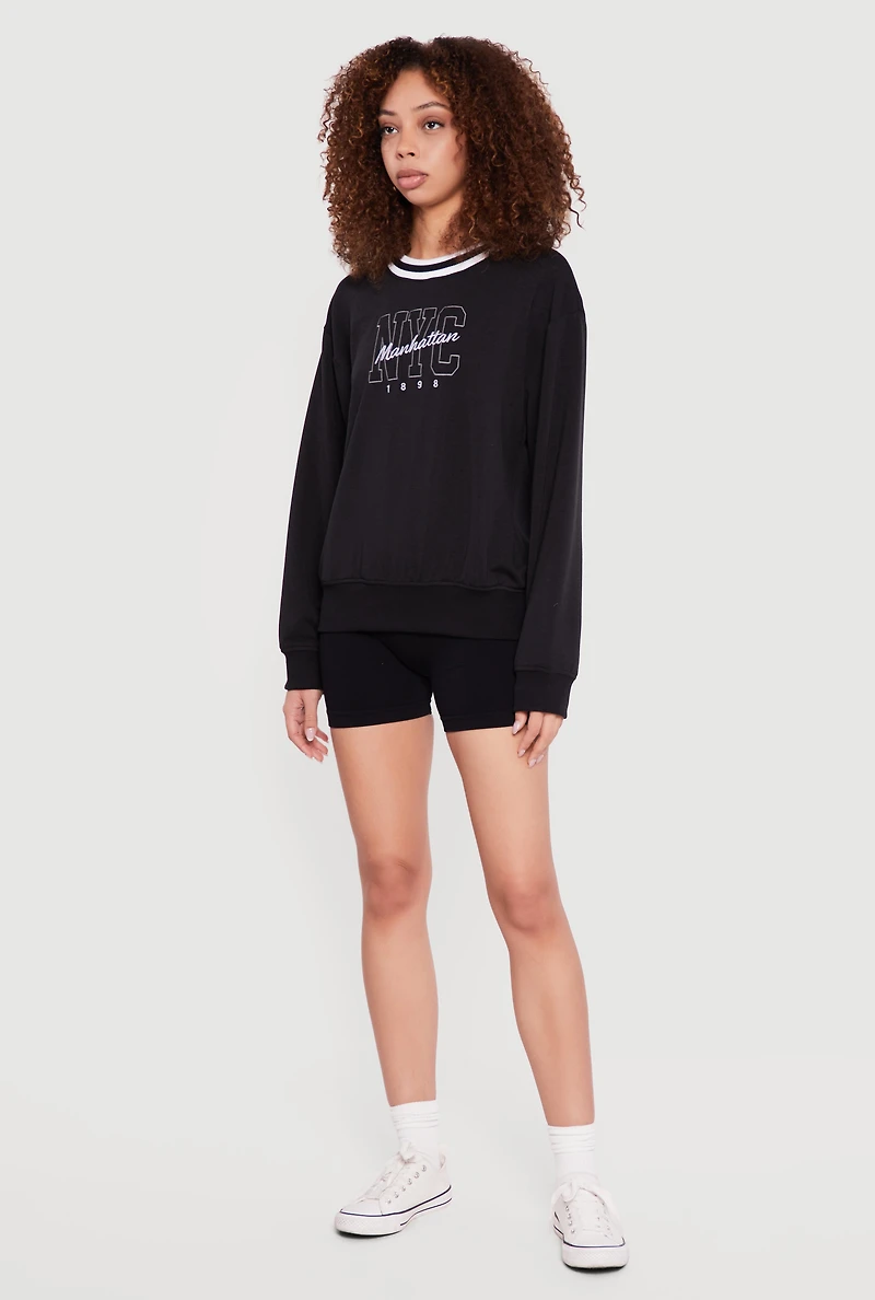 NYC Manhattan Graphic Sweatshirt