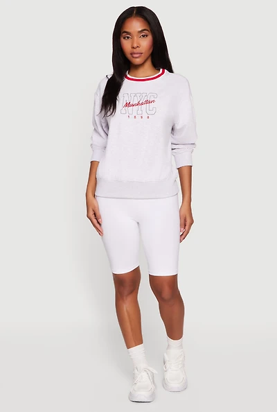 NYC Manhattan Graphic Sweatshirt