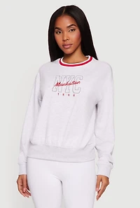 NYC Manhattan Graphic Sweatshirt