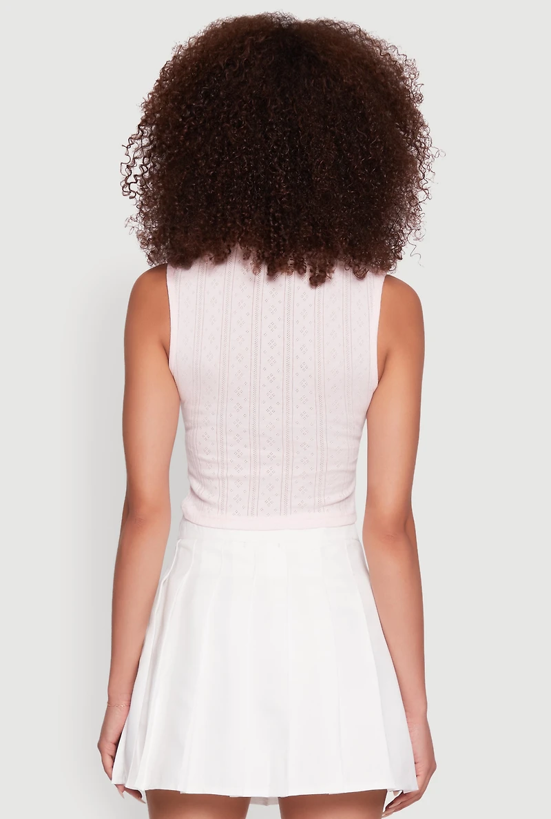 Womens Blashe Ribbon Lace Trim V-Neck Tank Top,