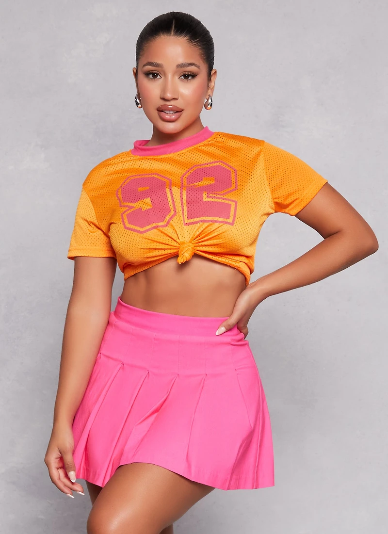 Graphic Cropped Football Jersey