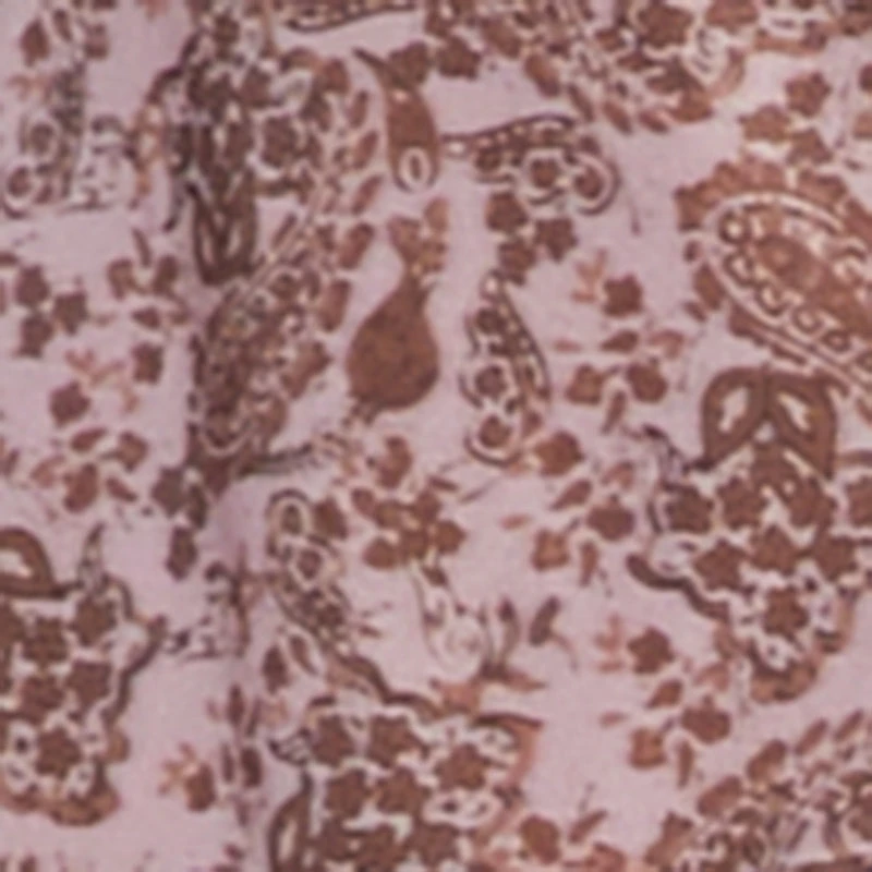 Paisley Mesh Bell Sleeve Blouse