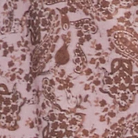 Paisley Mesh Bell Sleeve Blouse